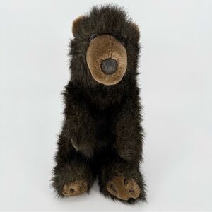 Vintage 1983 Carousel By Guy Plush Large Black Bear Teddy Fuzzy Stuffed Animal